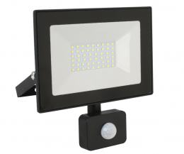 Ultraflash LFL-2002S  C02 черный (LED прожектор с датчиком, 20 Вт, 230В, 6500К)