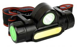 Ultraflash E1340 (фонарь налоб.аккум 3,7В,димм.,черный, XPE + COB LED, 3 Ватт, 2 реж., магнит, бокс)