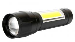 Ultraflash E1337 (фонарь аккум 3,7В, черный, XPE + COB LED, 3 Ватт, 3 реж., бокс)