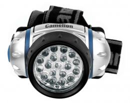 Camelion LED5313-19F4 (фонарь налобн, металлик, 19LED, 4 реж, 3XR03 в компл, пласт, блист)