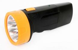 Ultraflash LED3827   (фонарь аккум 220В, черн /желт, 5 LED, SLA, пластик, коробка)