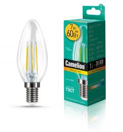 Camelion LED7-C35-FL/830/E14 (Эл.лампа светодиодная 7Вт 220В)