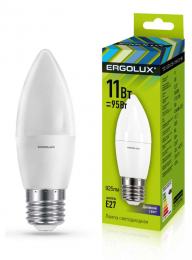 Ergolux LED-C35-11W-E27-6K (Эл.лампа светодиодная Свеча 11Вт E27 6500K 180-240В)