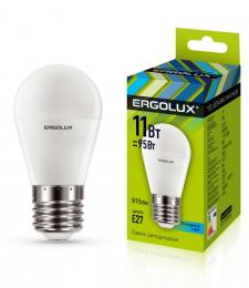 Ergolux LED-G45-11W-E27-4K (Эл.лампа светодиодная Шар 11Вт E27 4500K 172-265В)