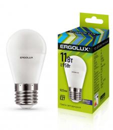 Ergolux LED-G45-11W-E27-6K (Эл.лампа светодиодная Шар 11Вт E27 6500K 172-265В)