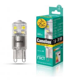 Camelion LED3-G9-NF/830/G9  (Эл.лампа светодиодная 3Вт 220В)