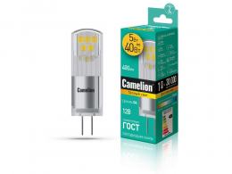 Camelion LED5-G4-JC-NF/830/G4 (Эл.лампа светодиодная 5Вт 12В AC/DC)