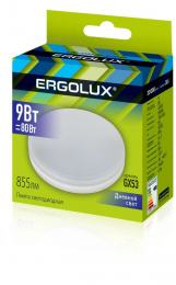 Ergolux LED-GX53-9W-GX53-6K (Эл.лампа светодиодная 9Вт GX53 6500К 180-240В)