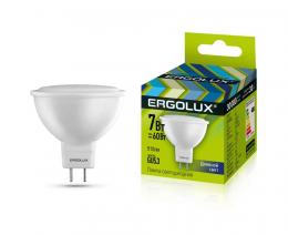 Ergolux LED-JCDR-7W-GU5.3-6K (Эл.лампа светодиодная JCDR 7Вт GU5.3 6500K 180-240В)