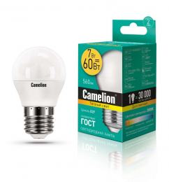 Camelion LED7-G45/830/E27 (Эл.лампа светодиодная 7Вт 220В)