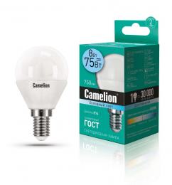 Camelion LED8-G45/845/E14 (Эл.лампа светодиодная 8Вт 220В)