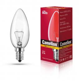 MIC Camelion 60/B/CL/E14 (Эл.лампа накал.с прозрачной колбой, свеча)