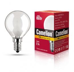 MIC Camelion 60/D/FR/E14 (Эл.лампа накал.с матовой колбой, сфера)