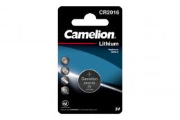 Camelion CR2016 BL-1 (CR2016-BP1, батарейка литиевая,3V)