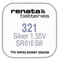 Renata R 321 (SR 616 SW, 1.55V, 13mAh, 6.8x1.6mm)(батарейка для часов)