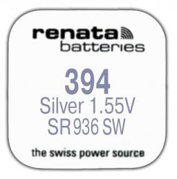 Renata R 394 (SR 936 SW, 1.55V, 84mAh, 9.5x3.6mm)(батарейка для часов)