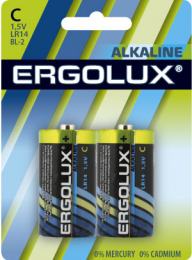 Ergolux..LR14 Alkaline BL-2 (LR14 BL-2, батарейка,1.5В)